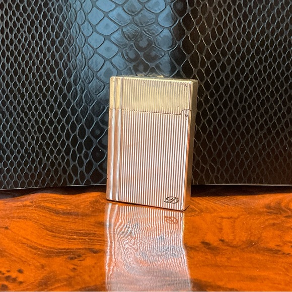 St dupont dupont gatsby lighter silver D emblem -working condition vintage - Picture 6 of 8